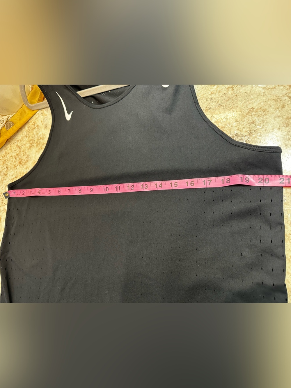 Nike Black Performance Tank with White Swooshes - Picture 5 of 5